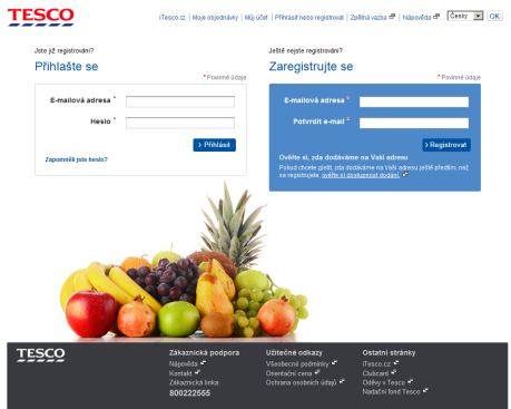 Tesco - online potraviny